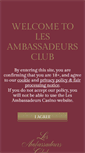 Mobile Screenshot of lesambassadeurs.com